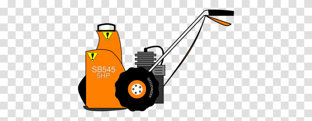 Vector Drawing Of Electric Snow Blower, Outdoors, Tool, Field, Lawn Mower Transparent Png