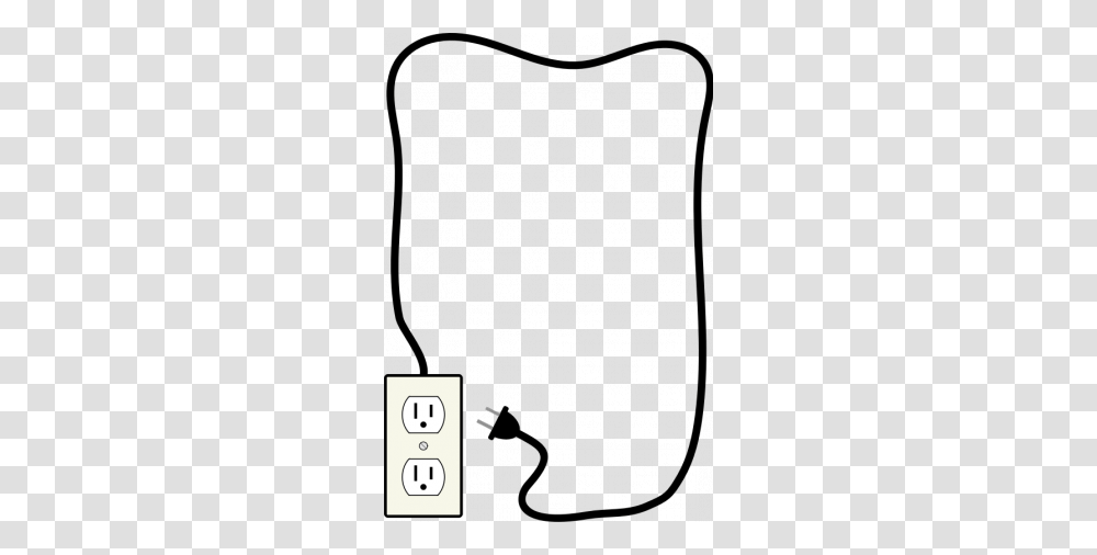 Vector Drawing Of Electricity Plug, Electrical Device, Electrical Outlet, Adapter Transparent Png
