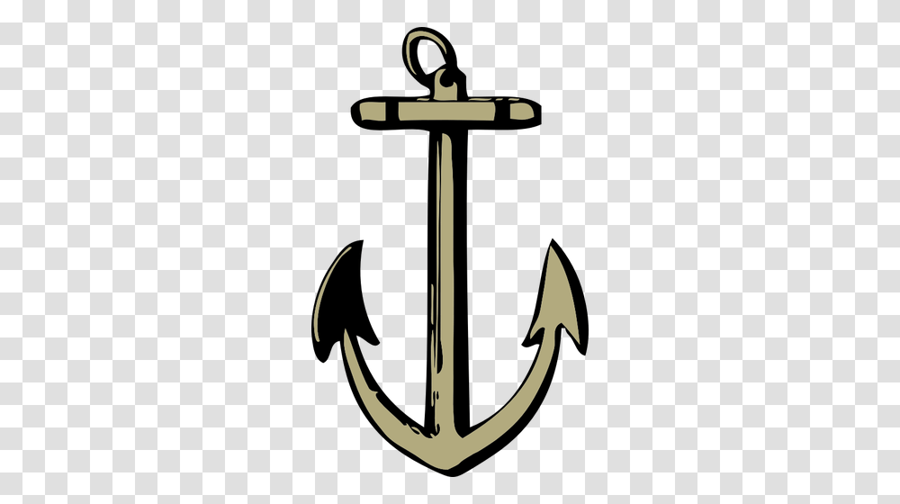 Vector Drawing Of Sharp Anchor, Hook Transparent Png