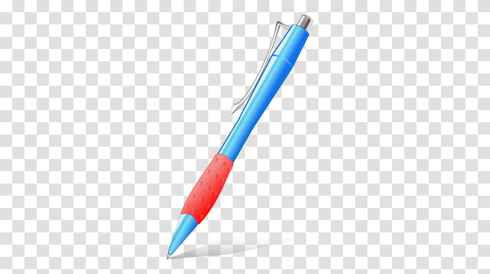 Vector Drawing Of Simple Plastic Pen, Tool, Brush, Baseball Bat, Team Sport Transparent Png