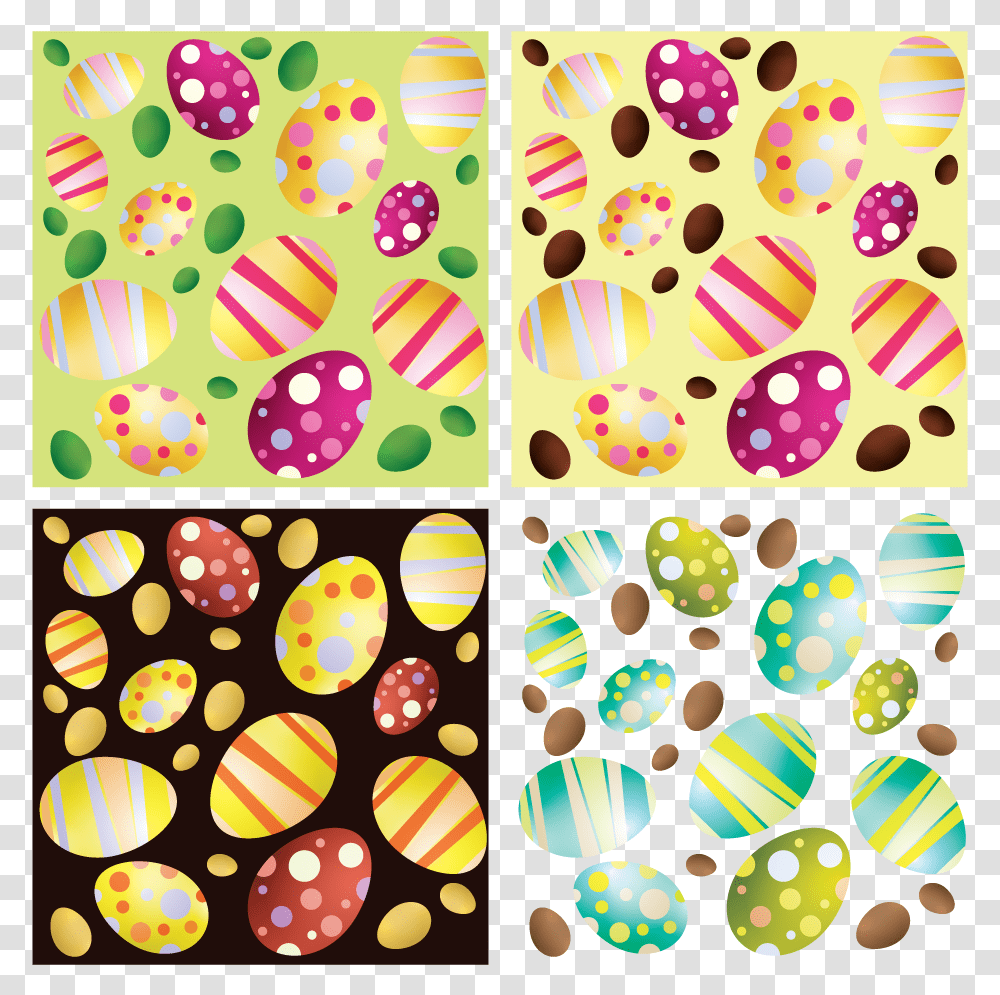 Vector Easter Eggs Seamless Background Cs By Dragonart Easter Egg Background, Paper, Confetti, Pattern, Rug Transparent Png