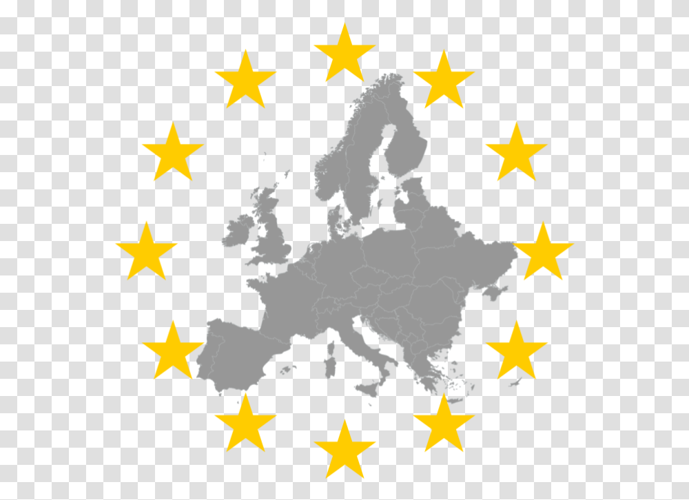 Vector Europe Map Free, Star Symbol, Lighting, Poster, Advertisement Transparent Png