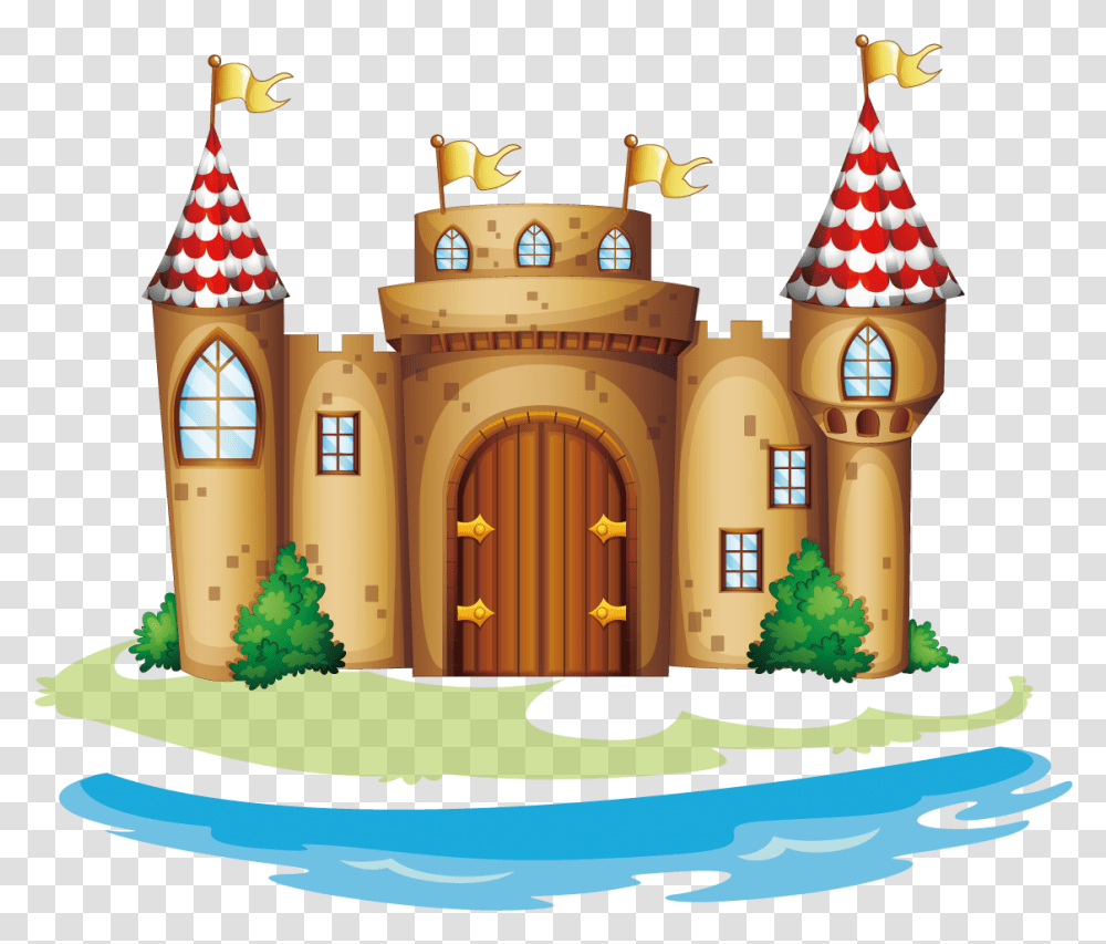 Vector Fairy Tale Transprent Castle Fairy Tale Clipart, Architecture, Building, Birthday Cake, Theme Park Transparent Png