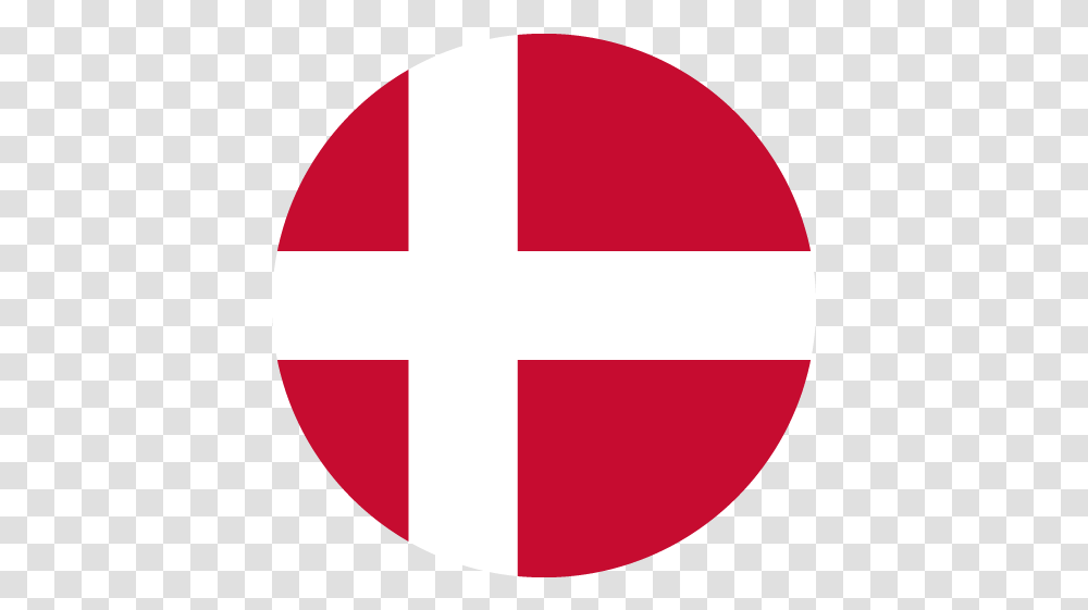 Vector Flag Of Denmark Denmark Round Flag, Symbol, Logo, Trademark, First Aid Transparent Png