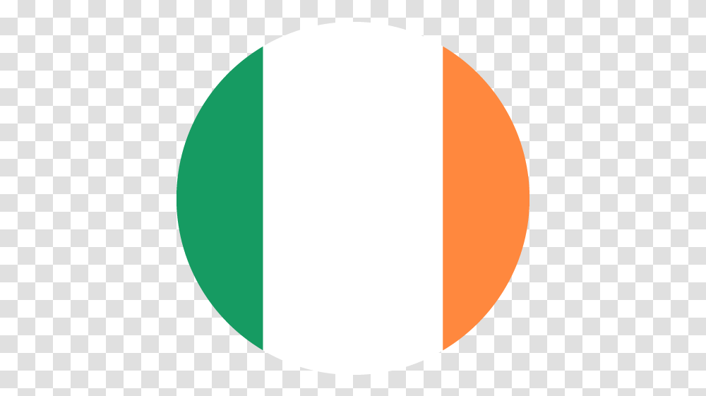 Vector Flag Of Ireland Circle Vector Flags Ireland Flag Circle, Logo, Symbol, Trademark, Word Transparent Png