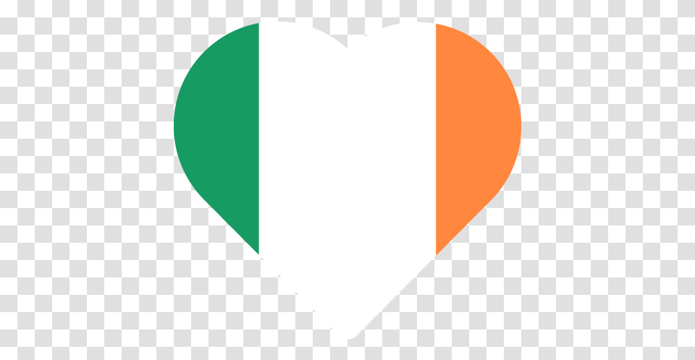 Vector Flag Of Ireland Heart, Plectrum, Balloon Transparent Png