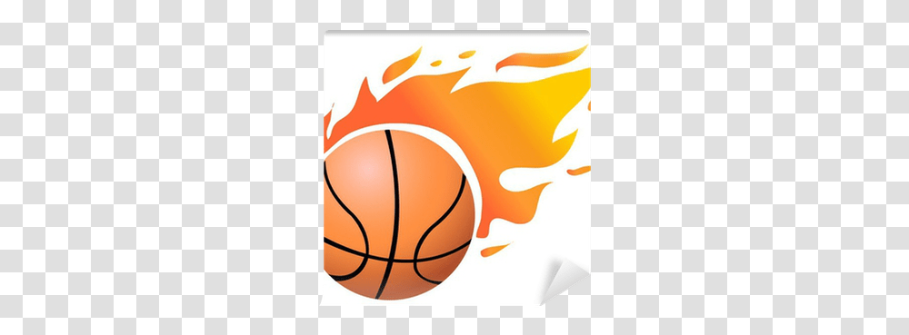 Vector Flaming Basketball Wall Mural • Pixers We Live To Change Flaming Basketball, Produce, Food, Plant, Fruit Transparent Png