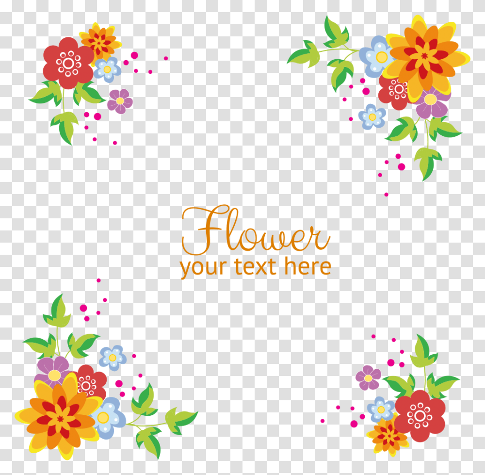 Vector Flowers Background Border Download Vector Flower Border, Floral Design, Pattern Transparent Png