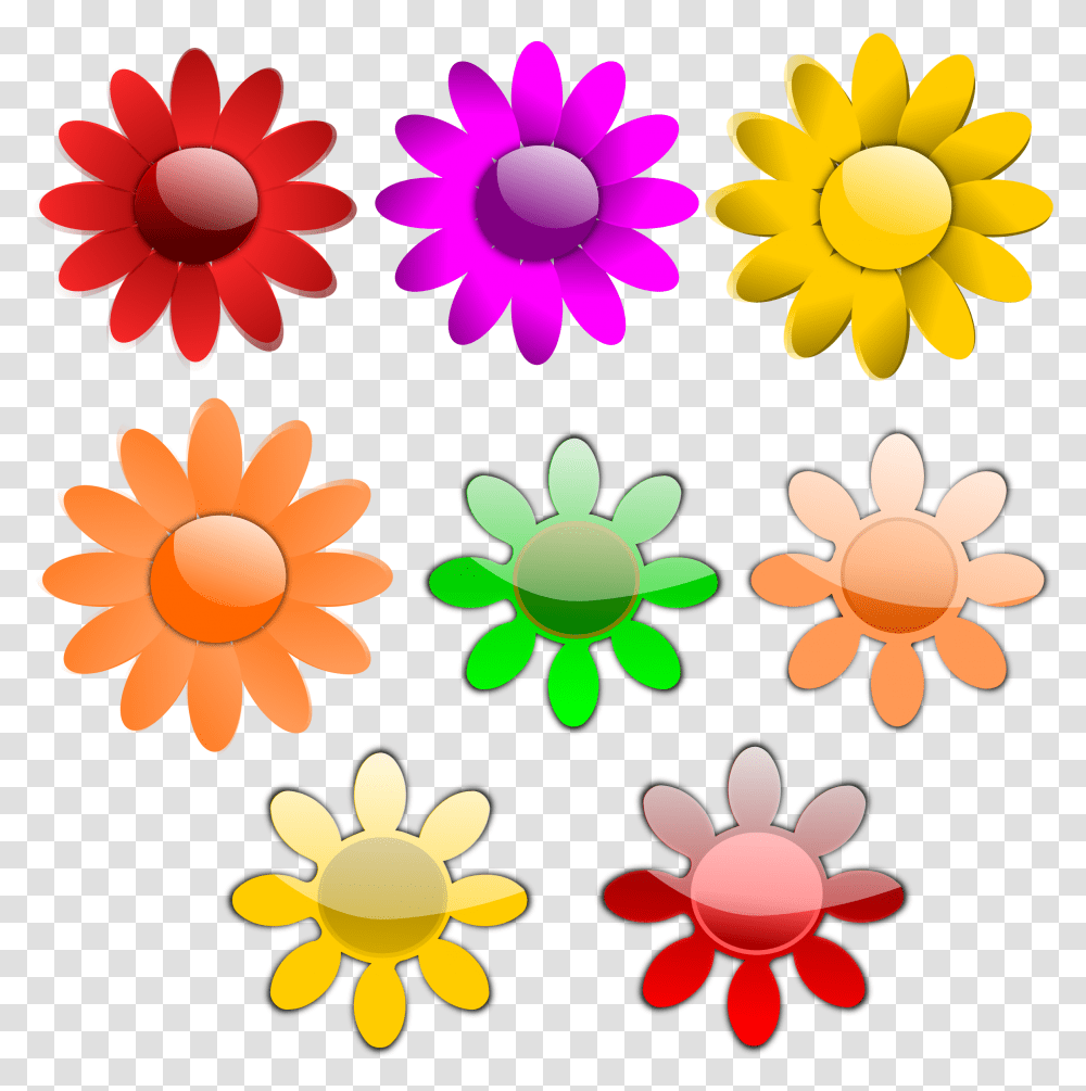Vector Flowers Clip Arts 8 Flowers Clipart, Plant, Blossom, Daisy, Daisies Transparent Png