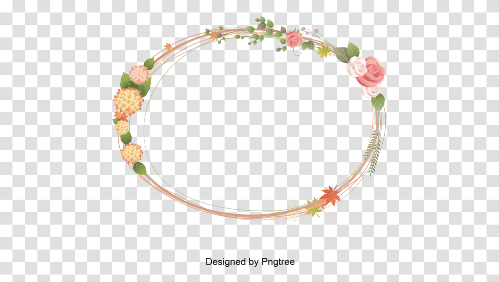 Vector Frame Border Flower, Bracelet, Jewelry, Accessories, Accessory Transparent Png