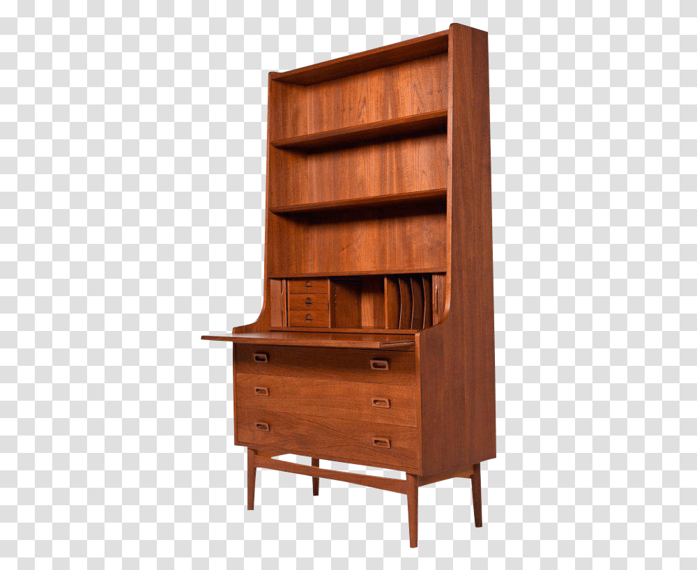 Vector Free Borge Mogensen Style Danish Teak Bookcase Hutch, Furniture, Cabinet, Wood, Mailbox Transparent Png