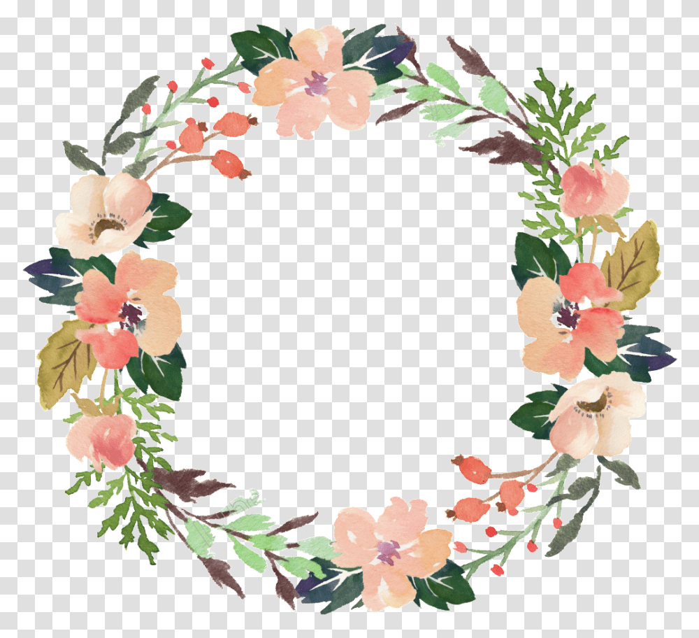 Vector Free Flower Background Flower Wreath Clipart, Floral Design, Pattern, Plant Transparent Png