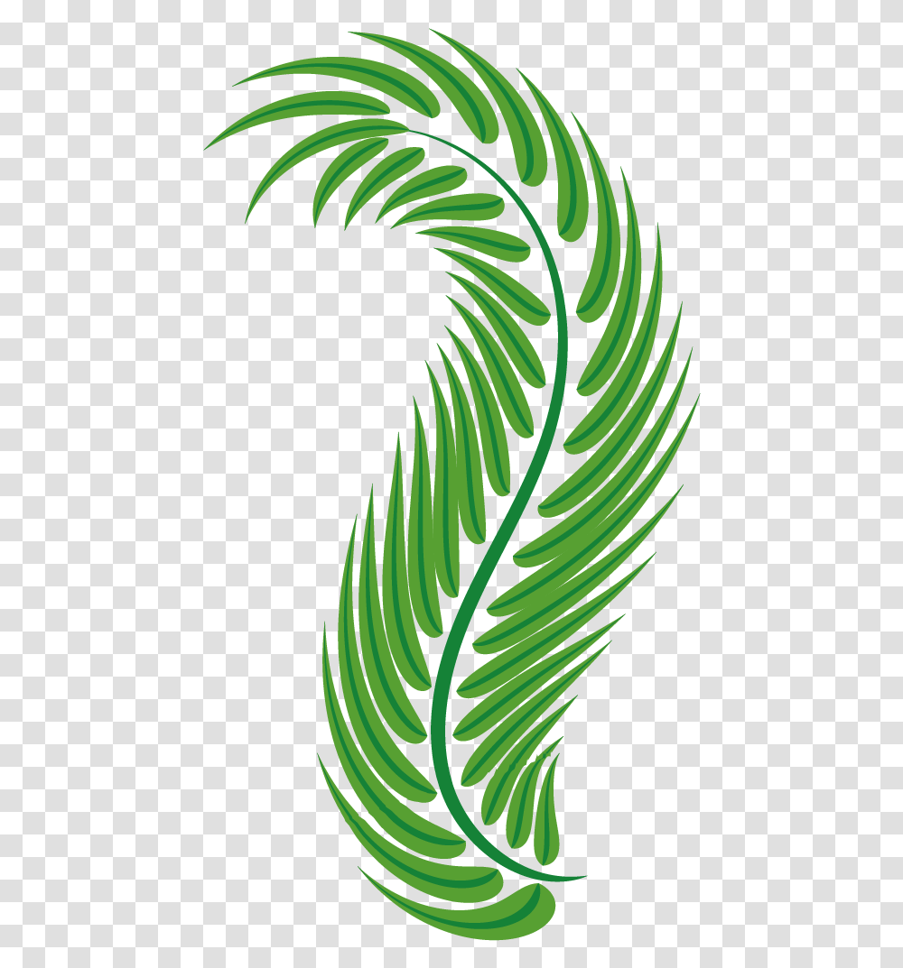 Vector Free Stock Palm Leaf Green Arecaceae Easter Clipart Palm Leaves, Plant, Fern, Bird, Animal Transparent Png