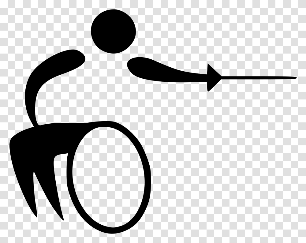 Vector Freeuse Datei Fencing Pictogram Paralympics Paralympic Summer Sports, Gray, World Of Warcraft Transparent Png