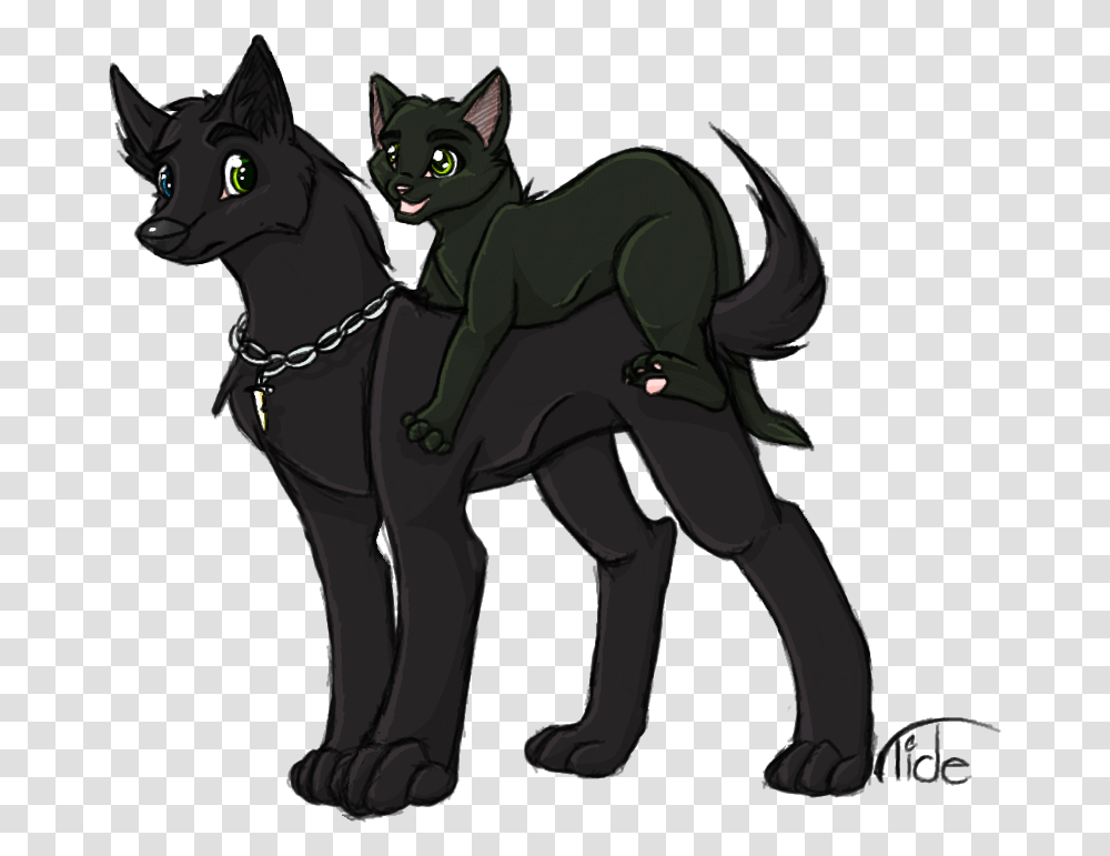 Vector Freeuse Download View Topic Thentsi S Wolf And Black Cat, Animal, Mammal, Pet, Horse Transparent Png