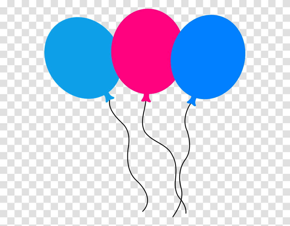 Vector Globos Azules Image, Balloon Transparent Png