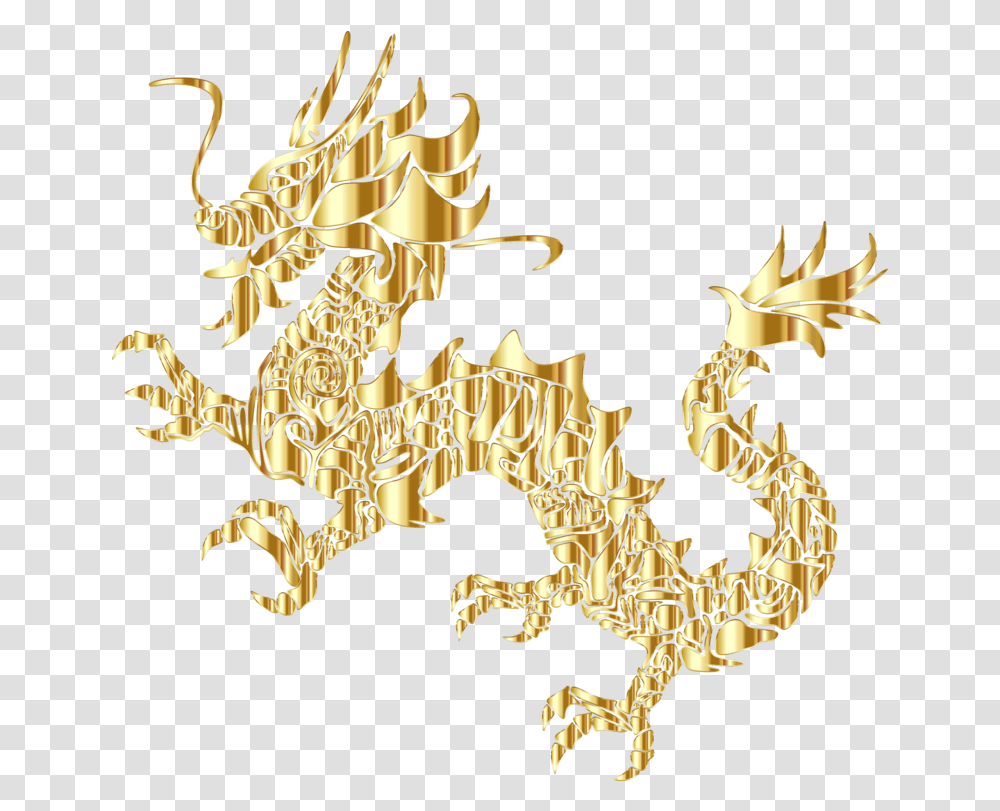 Vector Gold Dragon Chinese Golden Dragon Tattoo, Fire, Chandelier, Lamp, Flame Transparent Png