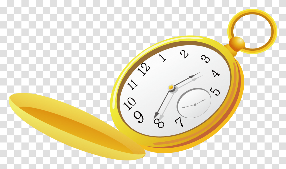 Vector Gold Pocket Watch Download Vector Pocket Watch, Analog Clock, Clock Tower, Architecture, Building Transparent Png