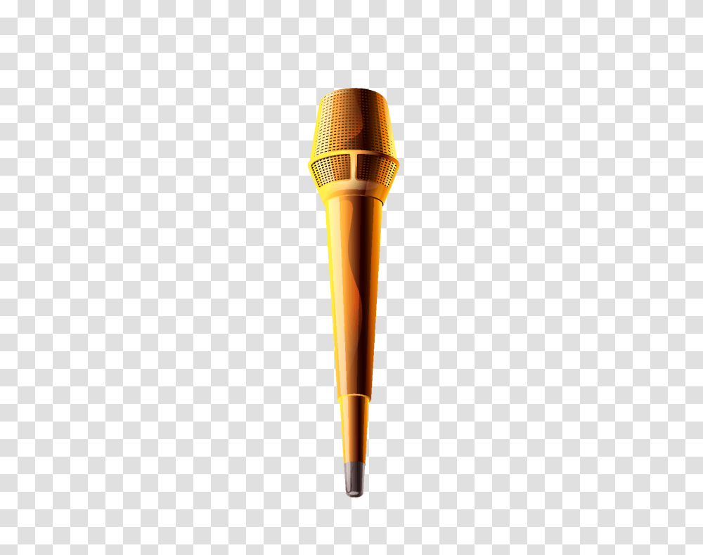 Vector Golden Microphone Element Free Download Vector, Electrical Device Transparent Png