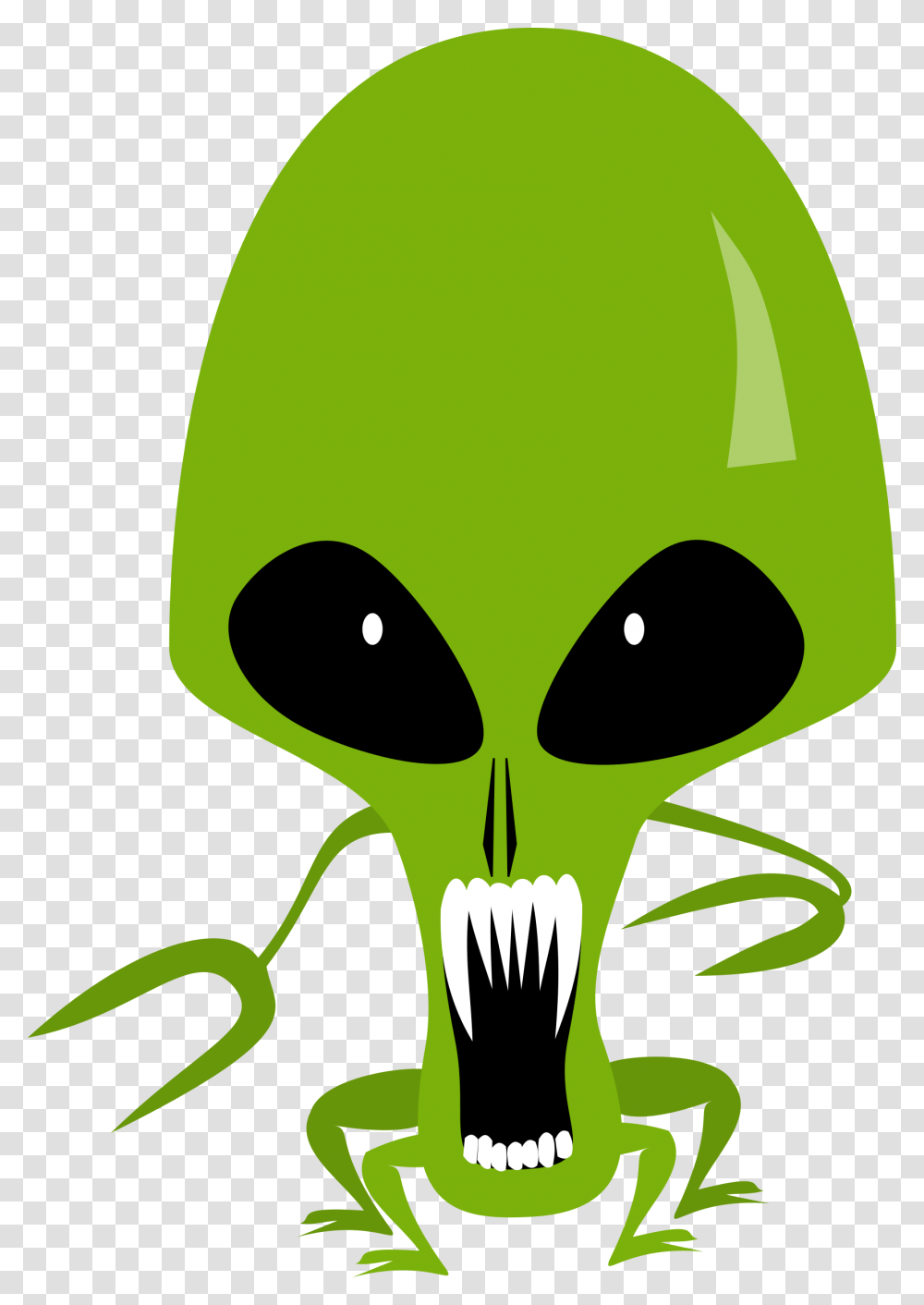 Vector Graphics Extraterrestrial Life Clip Art Image Scary Alien Clipart, Green, Plant, Produce, Food Transparent Png