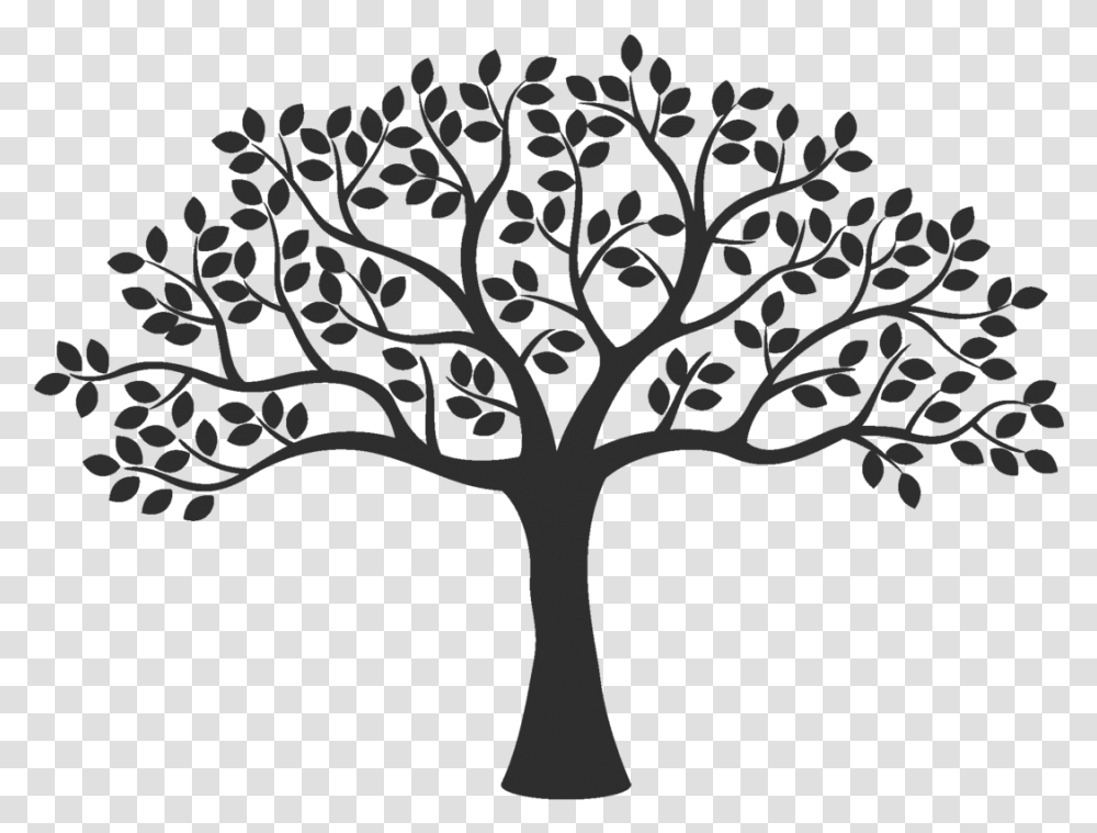 Vector Graphics Illustration Silhouette Royalty Free Tree Black And White, Plant, Cross, Tree Trunk Transparent Png