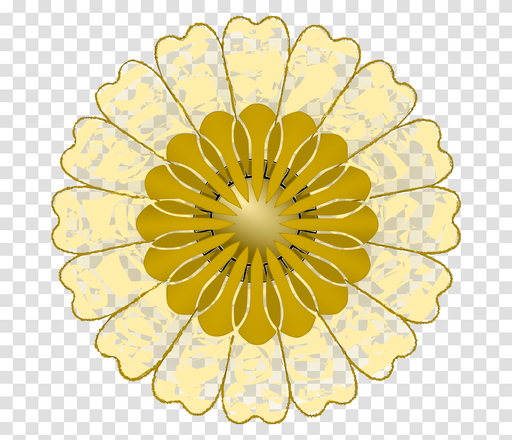 Vector Graphics Of Blossom With Three Circles Single Flowers Clip Art, Plant, Pollen, Fruit, Food Transparent Png