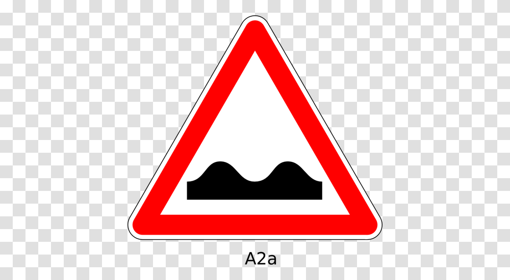 Vector Graphics Of Bumpy Road Triangular Road Sign, Triangle Transparent Png