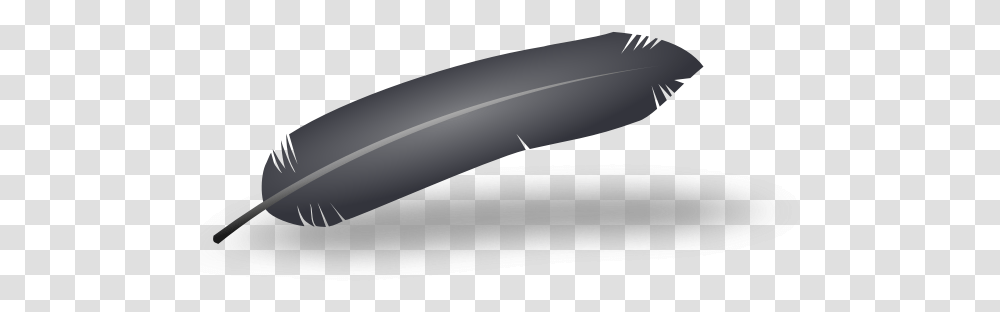 Vector Graphics Of Feather Black Feather, Weapon, Weaponry, Blade, Shears Transparent Png