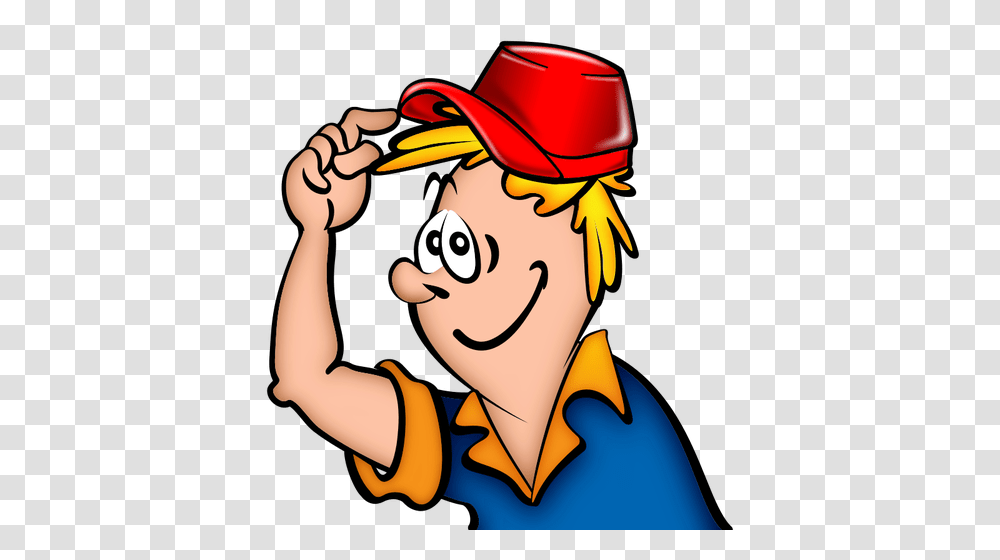 Vector Graphics Of Friendly Handyman Profile Image, Apparel, Person, Human Transparent Png