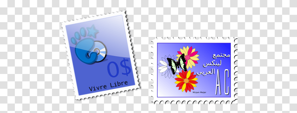 Vector Graphics Of Gnome And Butterfly Postal Stamps Con Tem Th Vector, Postage Stamp Transparent Png