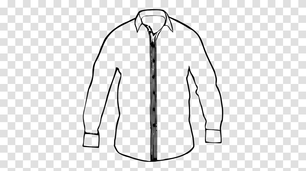 Vector Graphics Of Mans White Shirt With Collar, Gray, World Of Warcraft Transparent Png