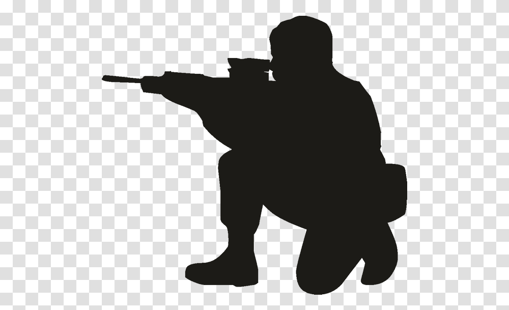Vector Graphics Paintball Clip Art Stock Illustration Silhouette Of Paintball Person, Human, Ninja, Kneeling, Duel Transparent Png