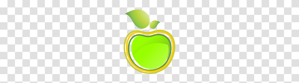 Vector Green Apple Line Art Logo Download, Tennis Ball, Sport, Sports, Produce Transparent Png