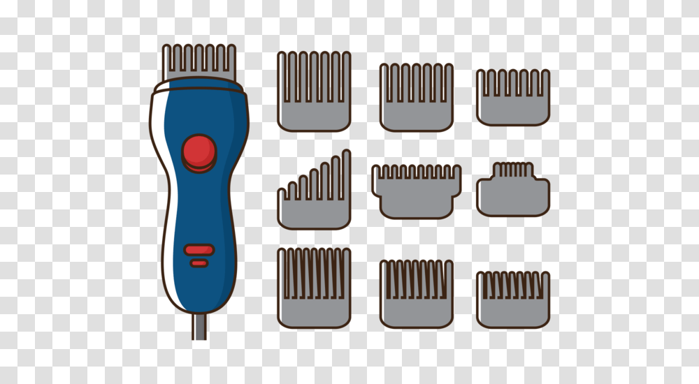 Vector Hair Clippers Machine, Brush, Tool, Coil Transparent Png