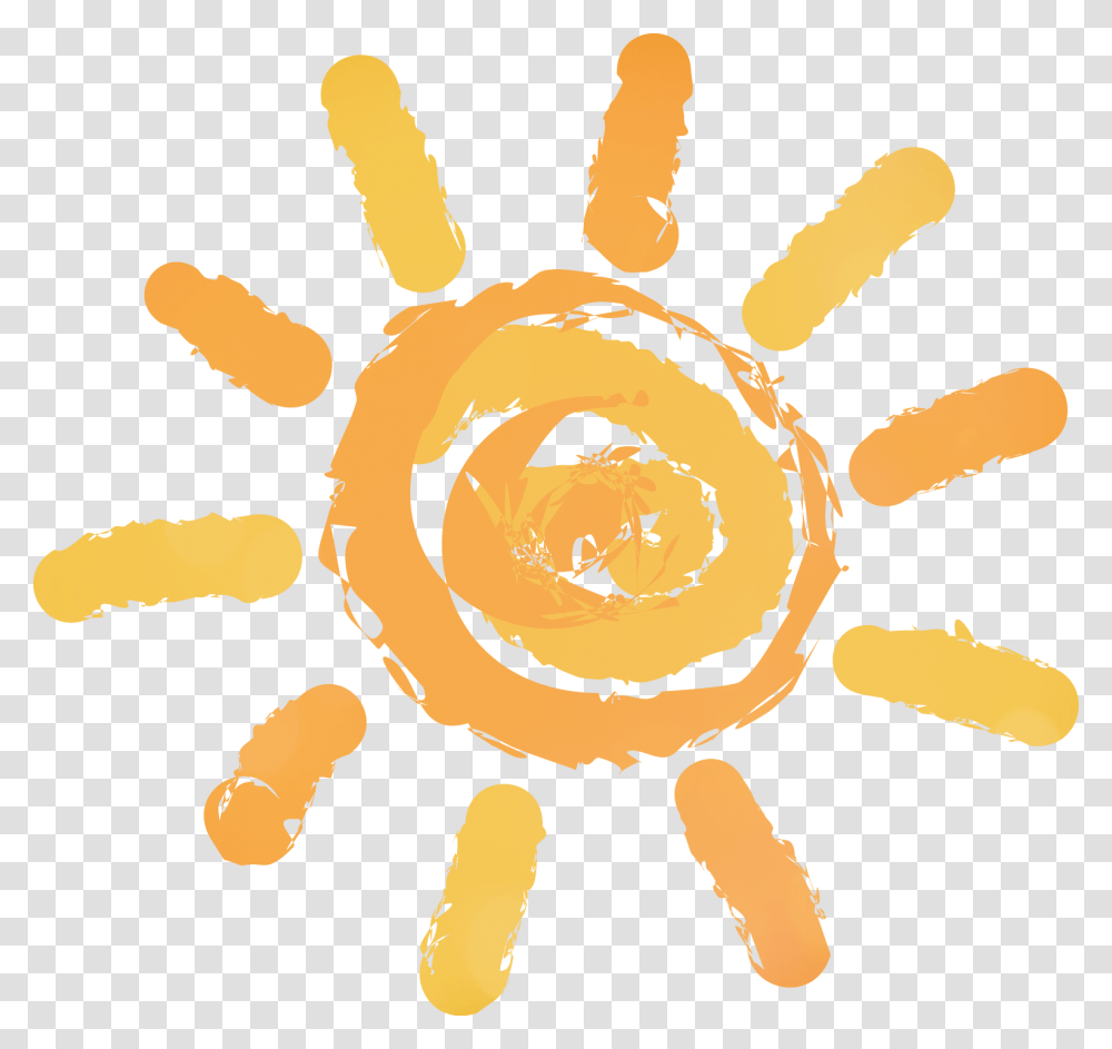 Vector Hand Drawn Cartoon Sun Transprent Hand Drawn Sun, Peel, Spiral Transparent Png
