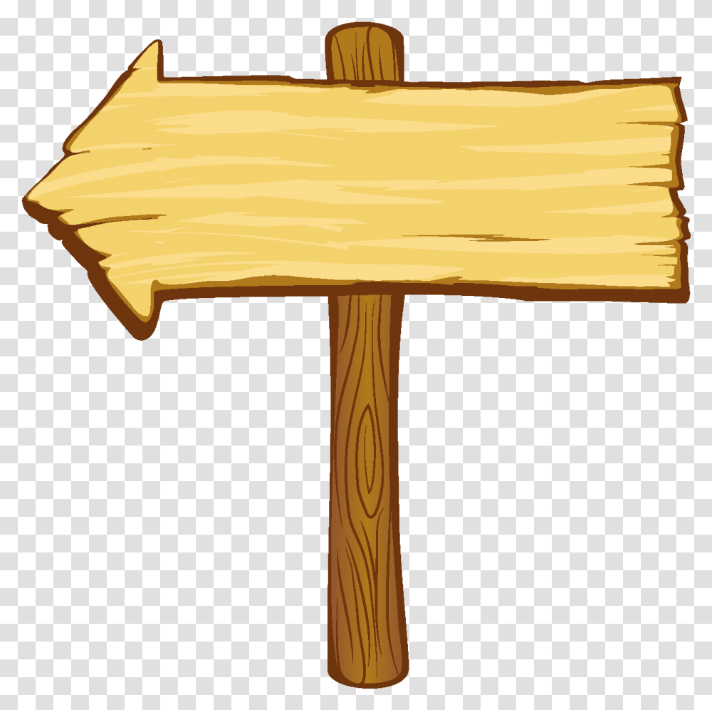 Vector Hand Drawn Wooden Board Pointing To Logo Wooden Sign Clipart, Lamp, Tool, Axe, Hammer Transparent Png