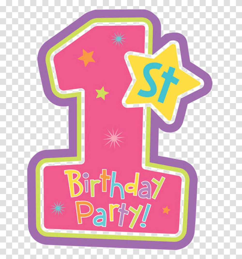 Vector Happy 1st Birthday Happy 1st Birthday, Purple, Number Transparent Png