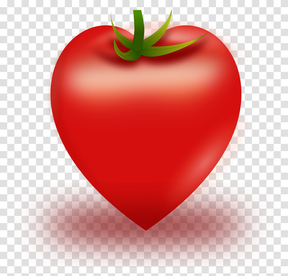 Vector Heart Tomato Clip Arts Tomato Heart Clip Art, Plant, Food, Vegetable, Birthday Cake Transparent Png