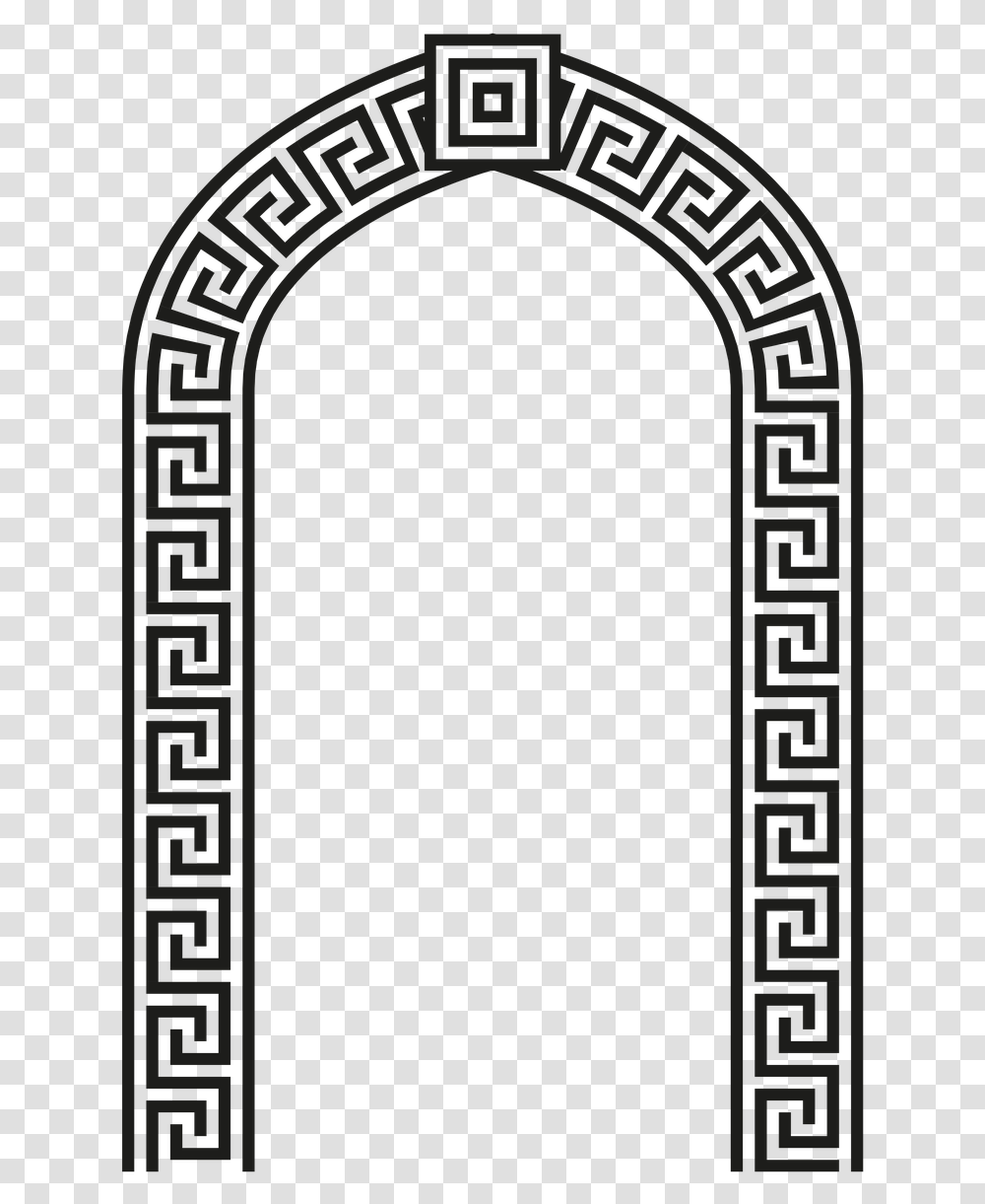 Vector Hercules Free Photo Greek Pattern Circle, Architecture, Building, Arched, Gate Transparent Png