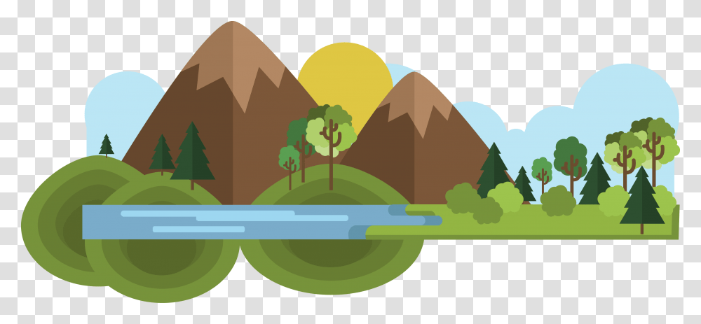 Vector Hills Illustrator Mountain And Water Clipart, Nature, Outdoors, Building, Architecture Transparent Png