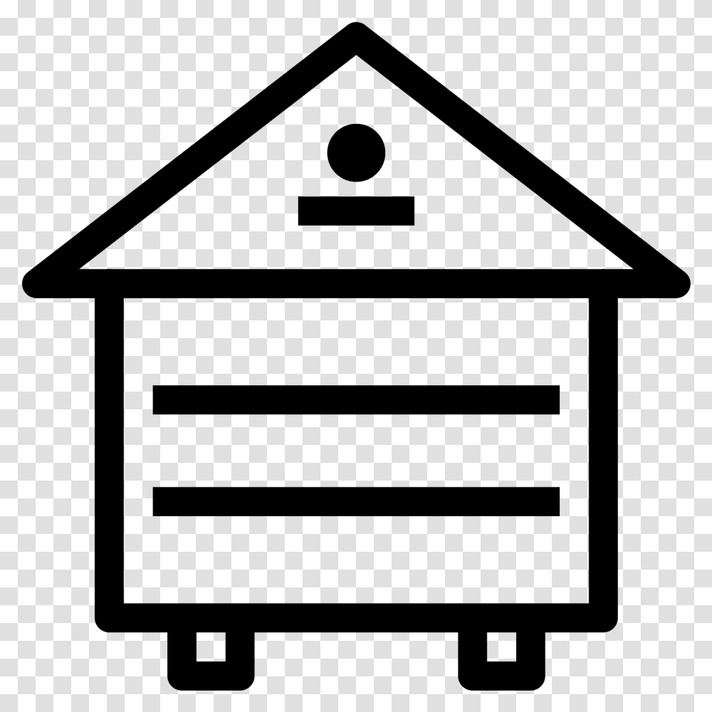 Vector Honeycomb House Icon Black And White, Gray, World Of Warcraft Transparent Png