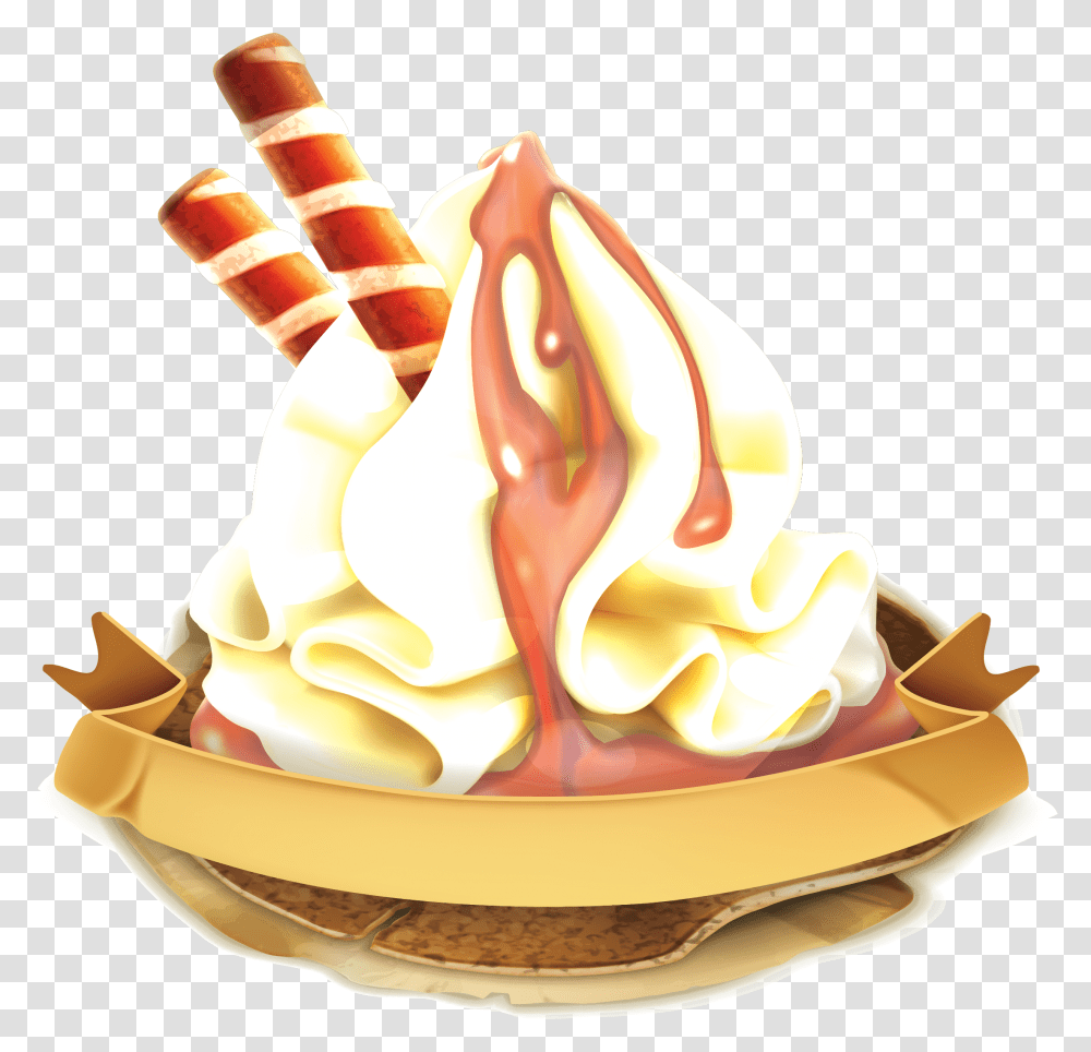Vector Ice Realistic Free Download, Cream, Dessert, Food, Creme Transparent Png