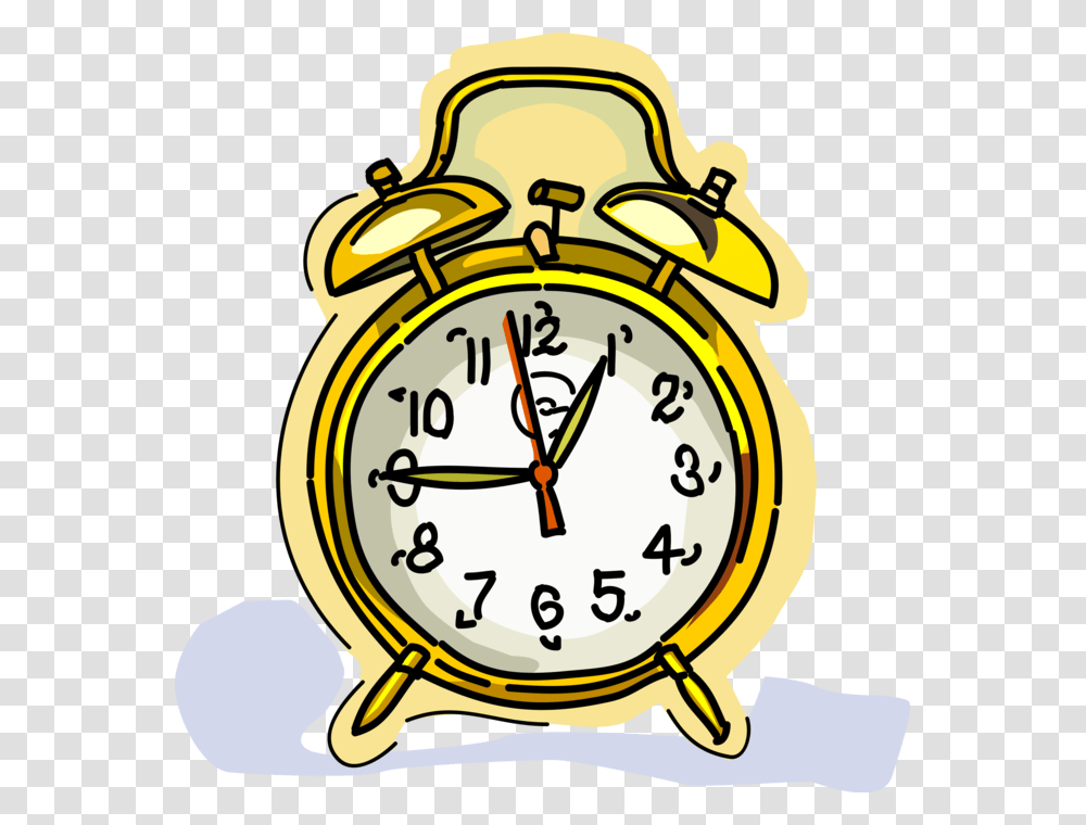 Vector Illustration Of Alarm Clock Ringing Its Morning Clock Clip Art, Analog Clock, Dynamite, Bomb, Weapon Transparent Png