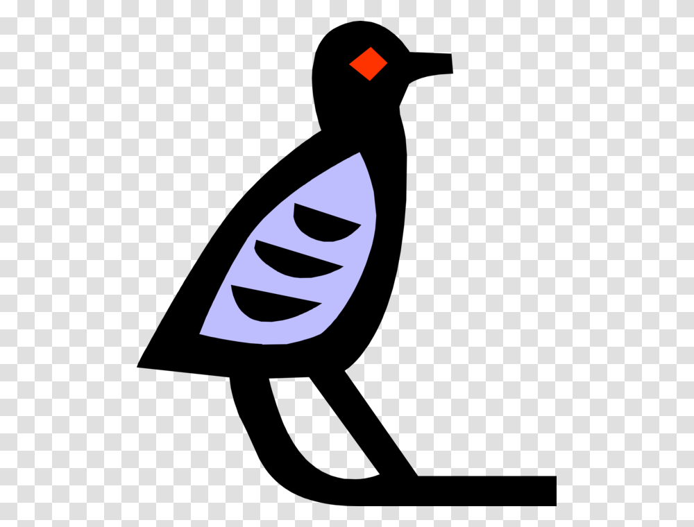 Vector Illustration Of Ancient Egyptian Bird Hieroglyphic, Stencil Transparent Png