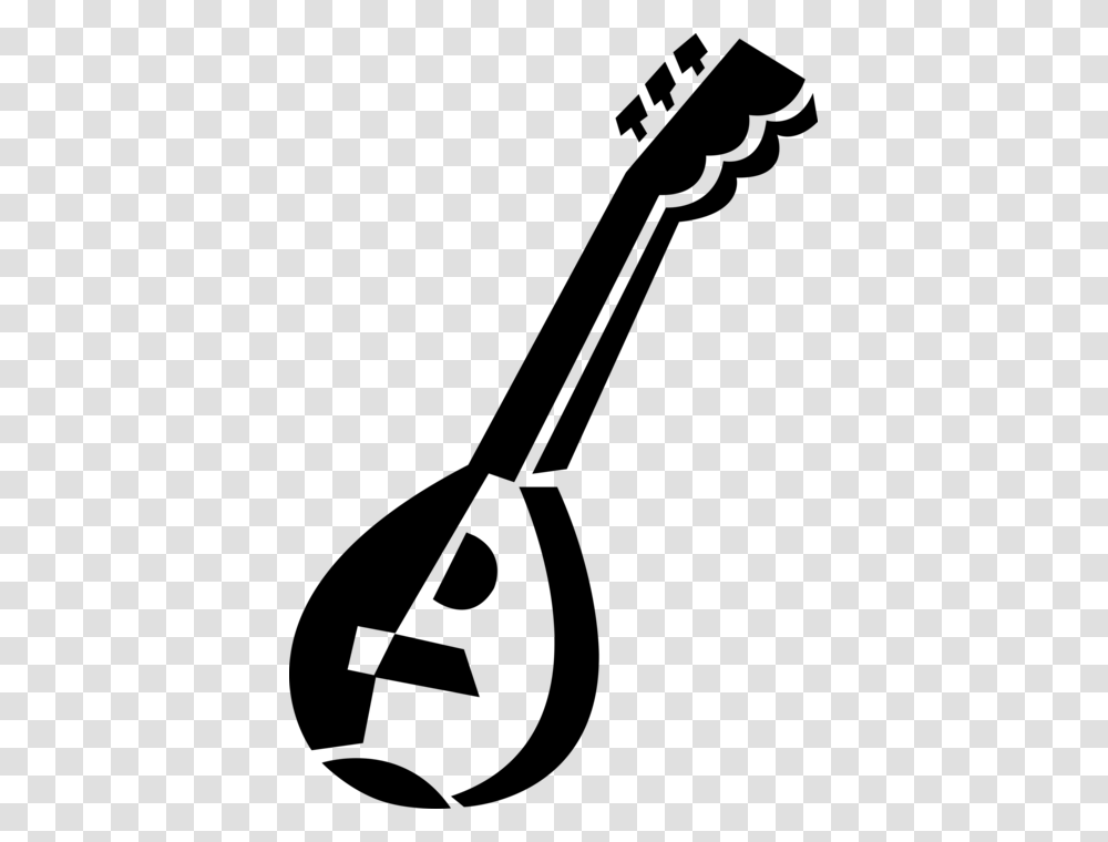Vector Illustration Of Arabic Or Turkish Oud Stringed Tanpura Svg Ai Eps, Gray, World Of Warcraft Transparent Png