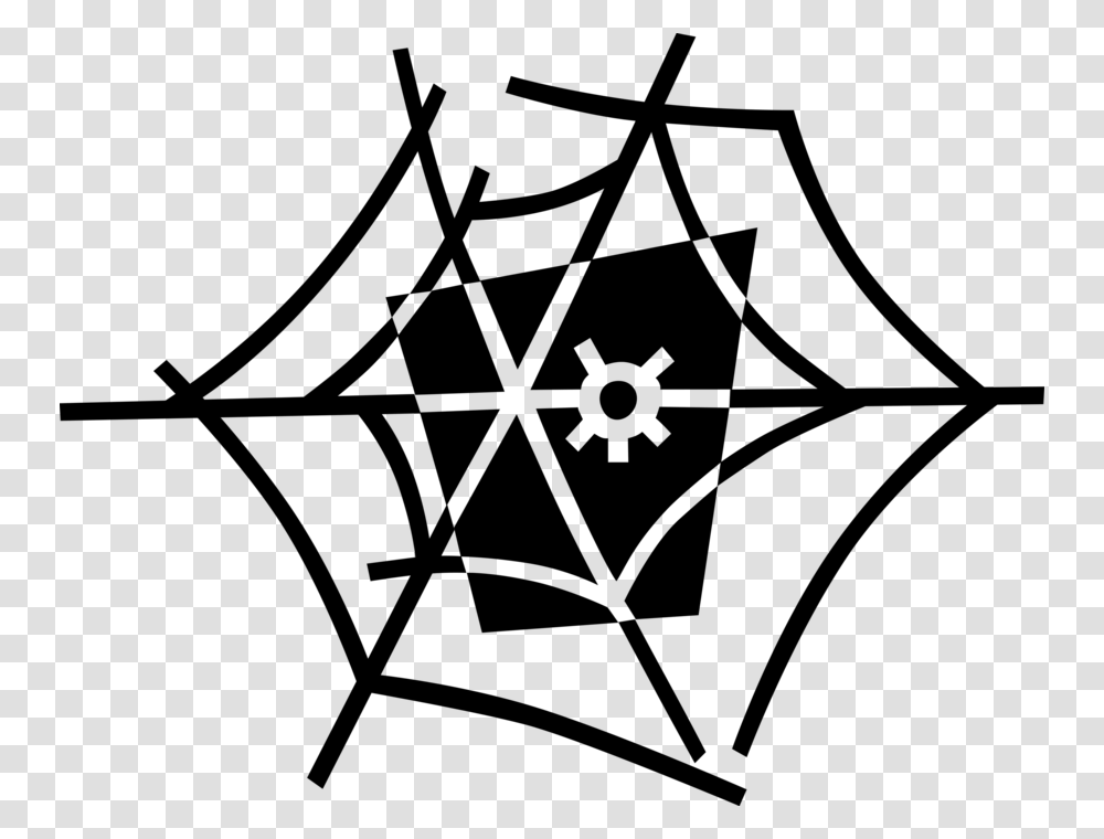 Vector Illustration Of Arachnid Spider Insect Bug In Circle, Gray, World Of Warcraft Transparent Png