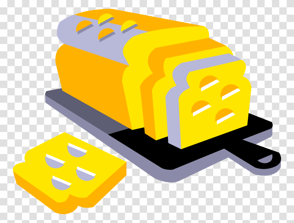 Vector Illustration Of Baked Bakery Bread Loaf On Cutting, Birthday Cake, Dessert, Food, Treasure Transparent Png