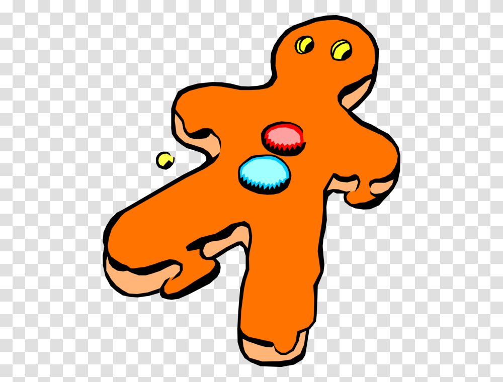 Vector Illustration Of Baked Goods Gingerbread Man Melting Gingerbread Man, Leaf, Plant, Jigsaw Puzzle Transparent Png
