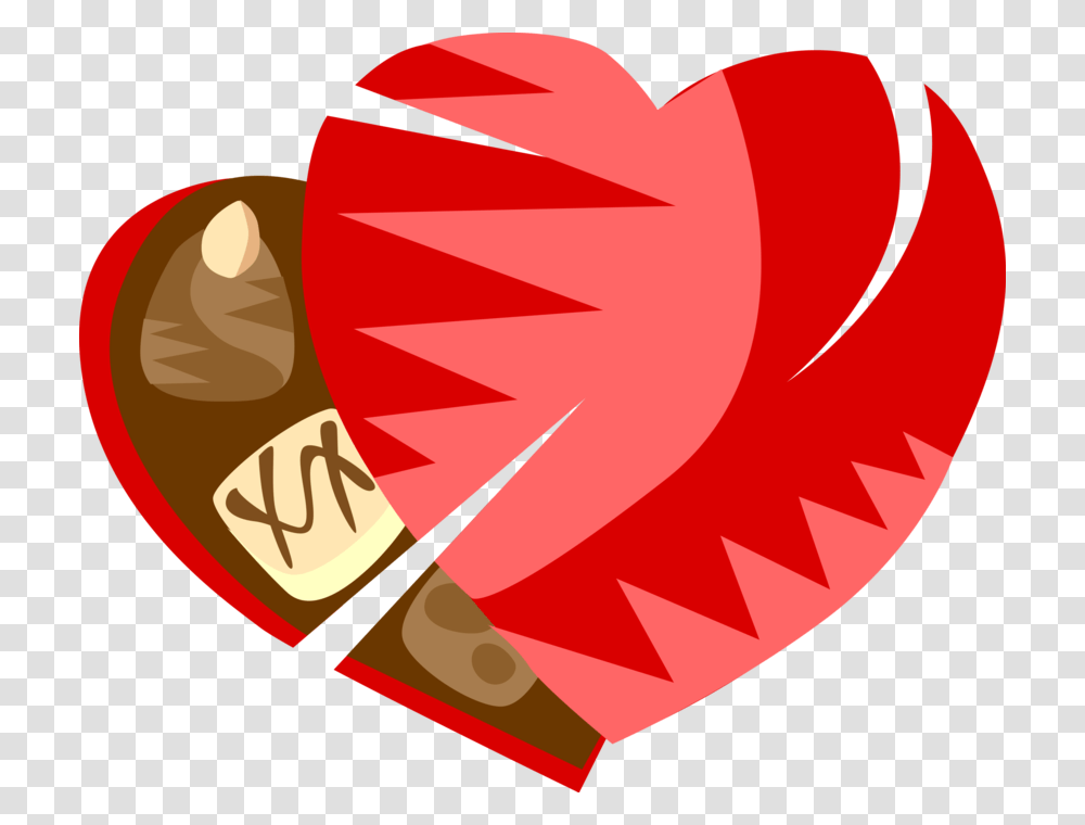 Vector Illustration Of Box Of Heart Shaped Valentine Illustration, Plant, Sweets, Food, Dynamite Transparent Png