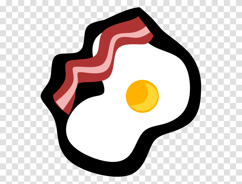 Vector Illustration Of Breakfast Bacon Amp Fried Egg Bacon's Rebellion, Ketchup, Food, Sweets, Confectionery Transparent Png